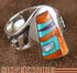 Oyster Shell Multicolor Silver Jewelry Ring Size 8-1/4 NS43595